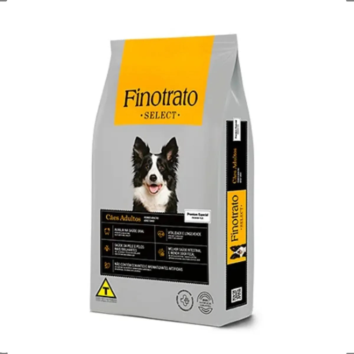 Ração Finotrato select 15kg | Premium Especial Adultos raças medias e grandes