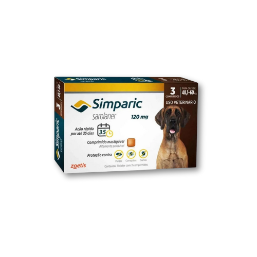 Antipulgas Simparic Zoetis | 120mg 3un