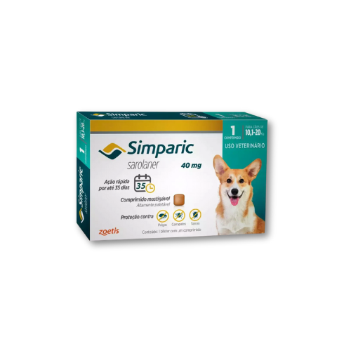 Antipulgas Simparic Zoetis | 40mg 3UN