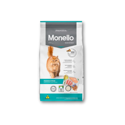 Ração Monello Bolas de pelo 10kg | Premium Especial