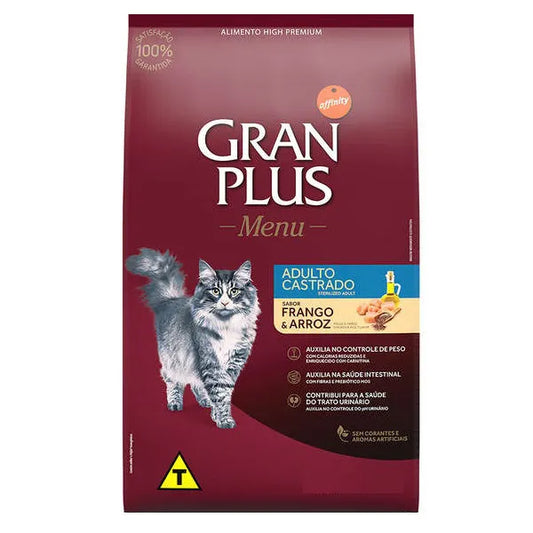 Ração GranPlus 10,1kg | castrados High Premium